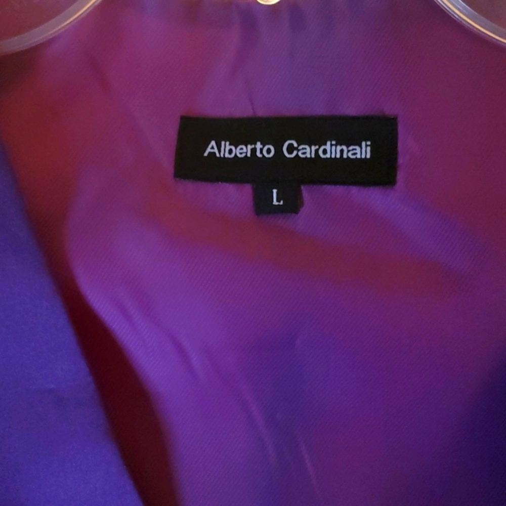 ALBERTO CARDINALI VEST SIZE LARGE WITH MATCHING NECK TIE - Picture 3 of 7